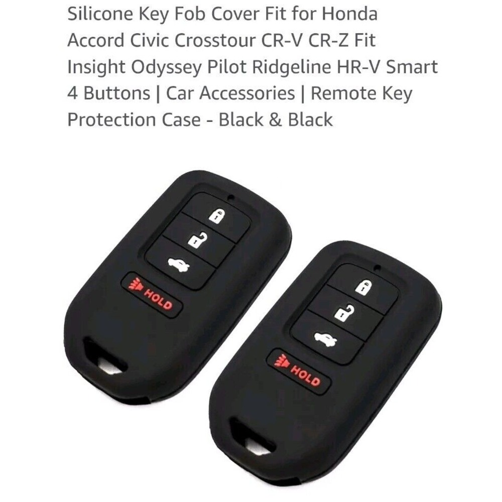 Key Fob Cover Protector Skin Accessories For Honda Accord Civic HR-V Odyssey